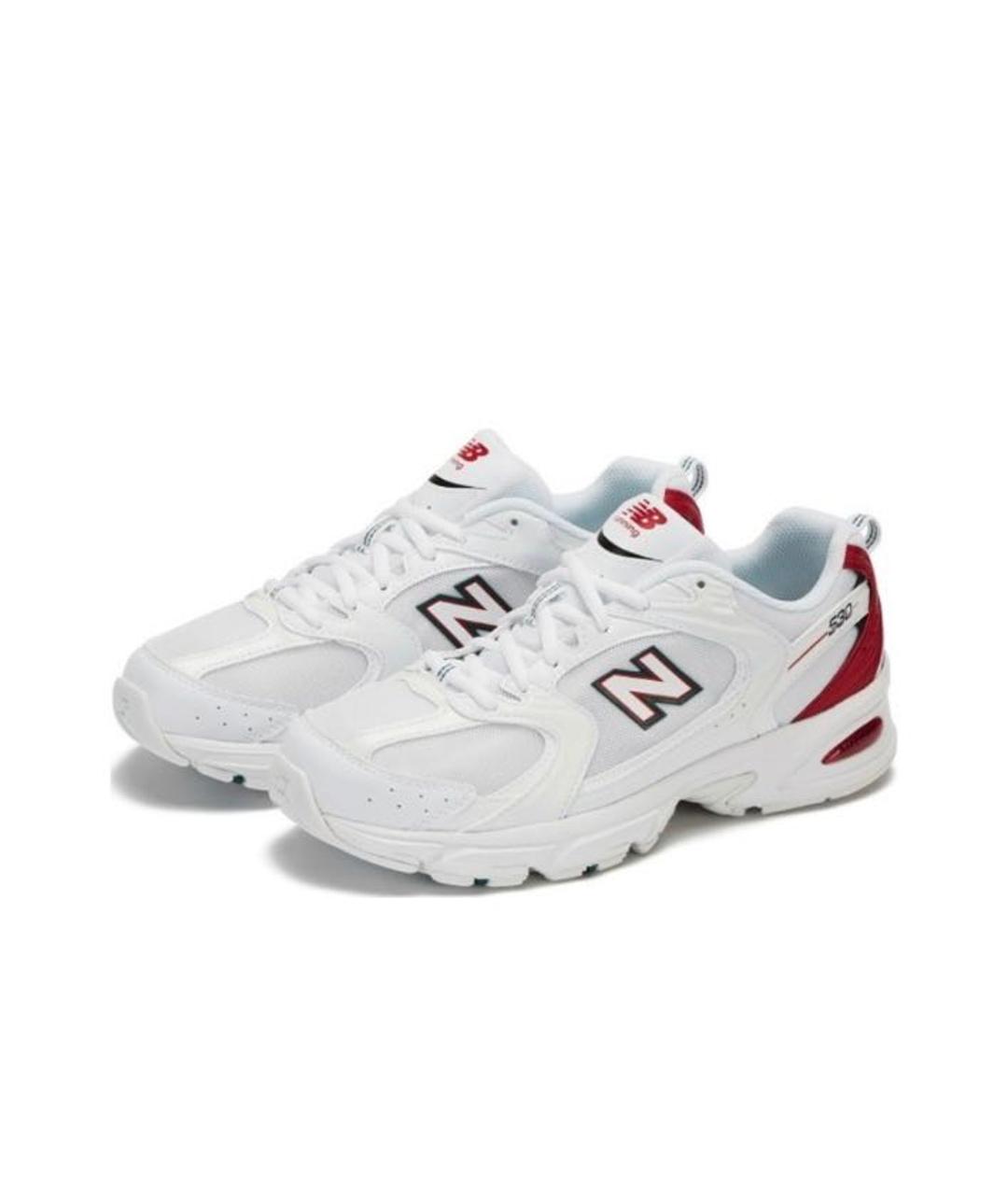 NEW BALANCE Белые кожаные кроссовки, фото 2