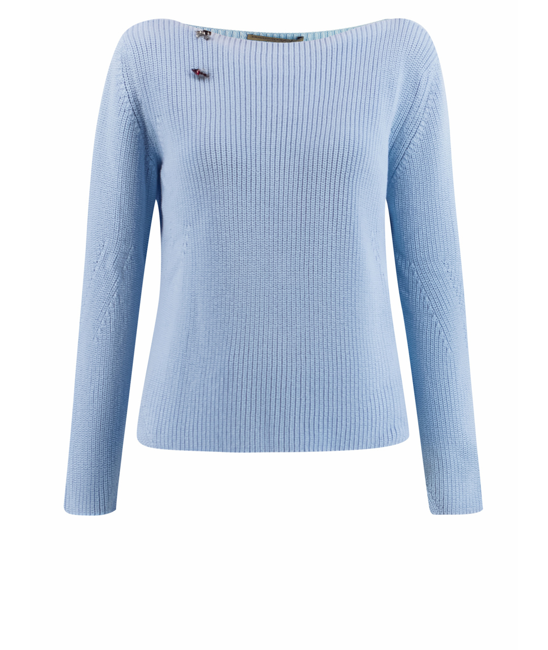 ERMANNO SCERVINO Голубой хлопковый джемпер / свитер, фото 1