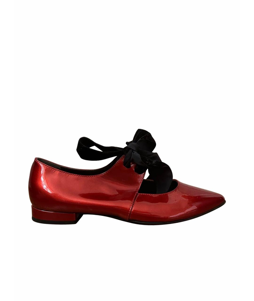 AGL Красные кожаные туфли, фото 1