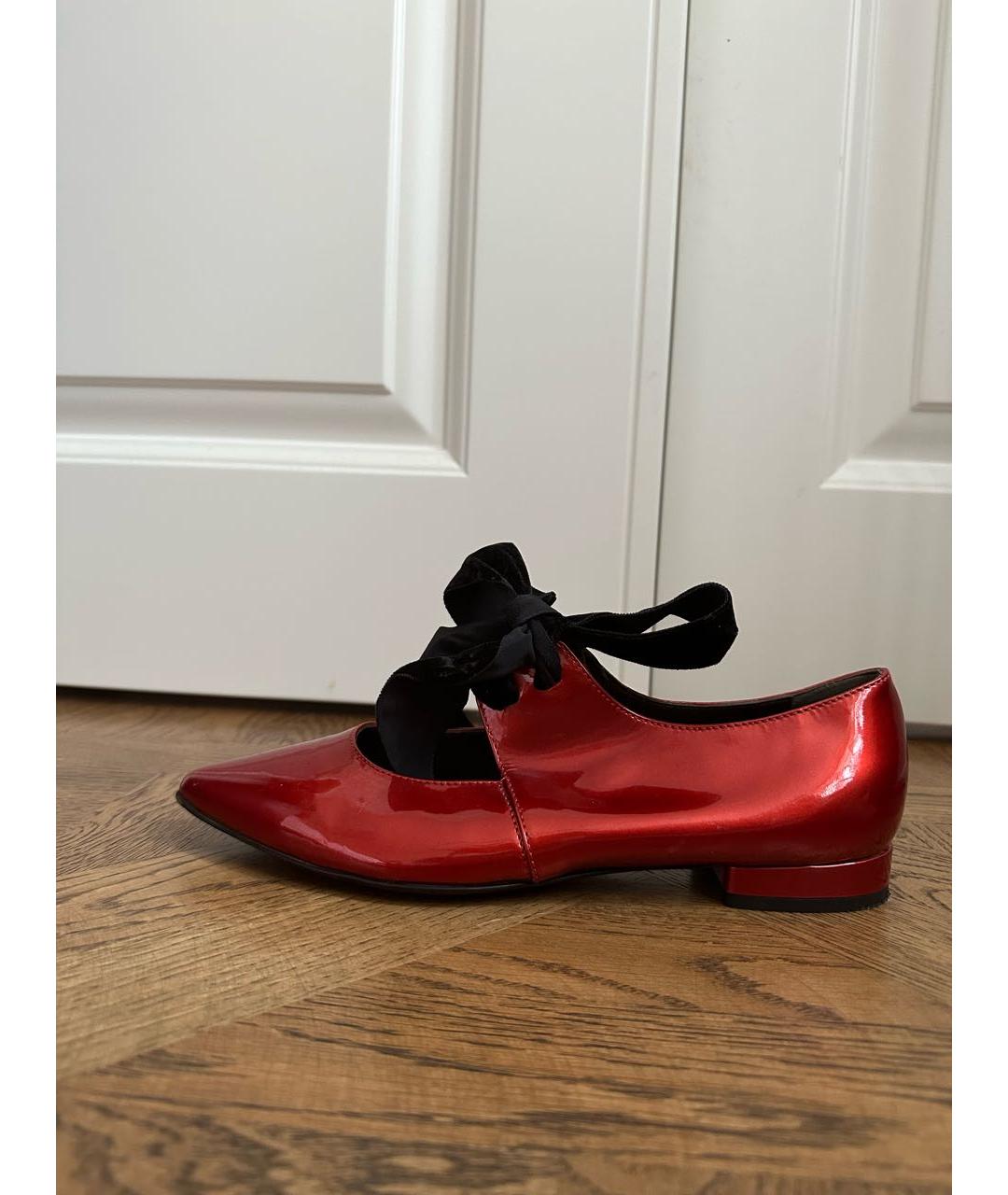 AGL Красные кожаные туфли, фото 9