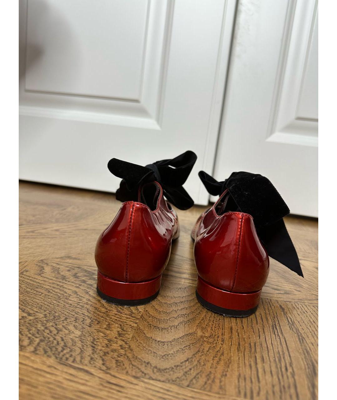 AGL Красные кожаные туфли, фото 4