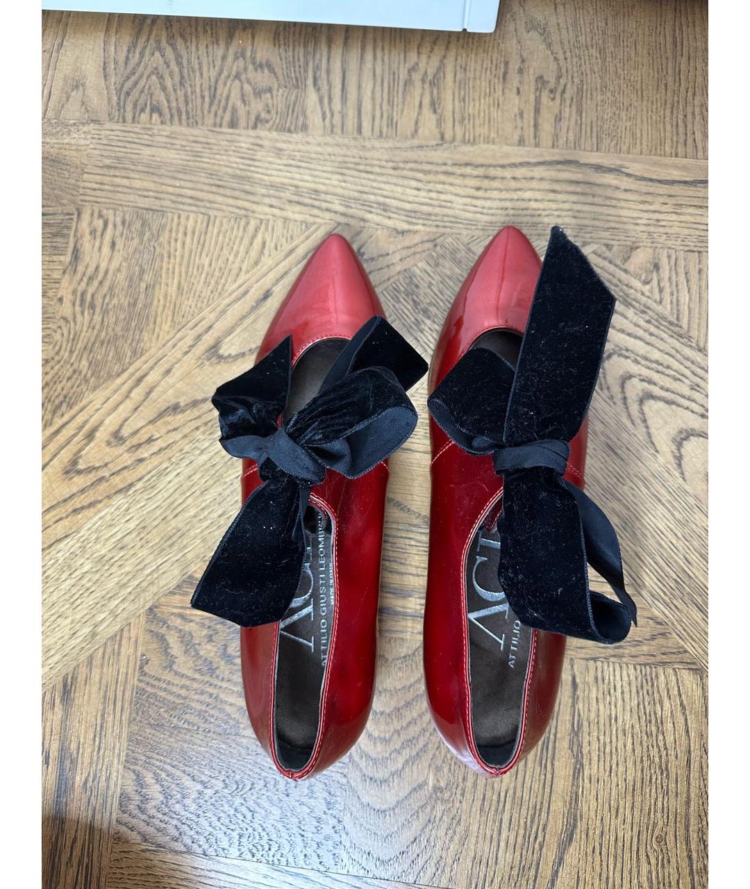 AGL Красные кожаные туфли, фото 3
