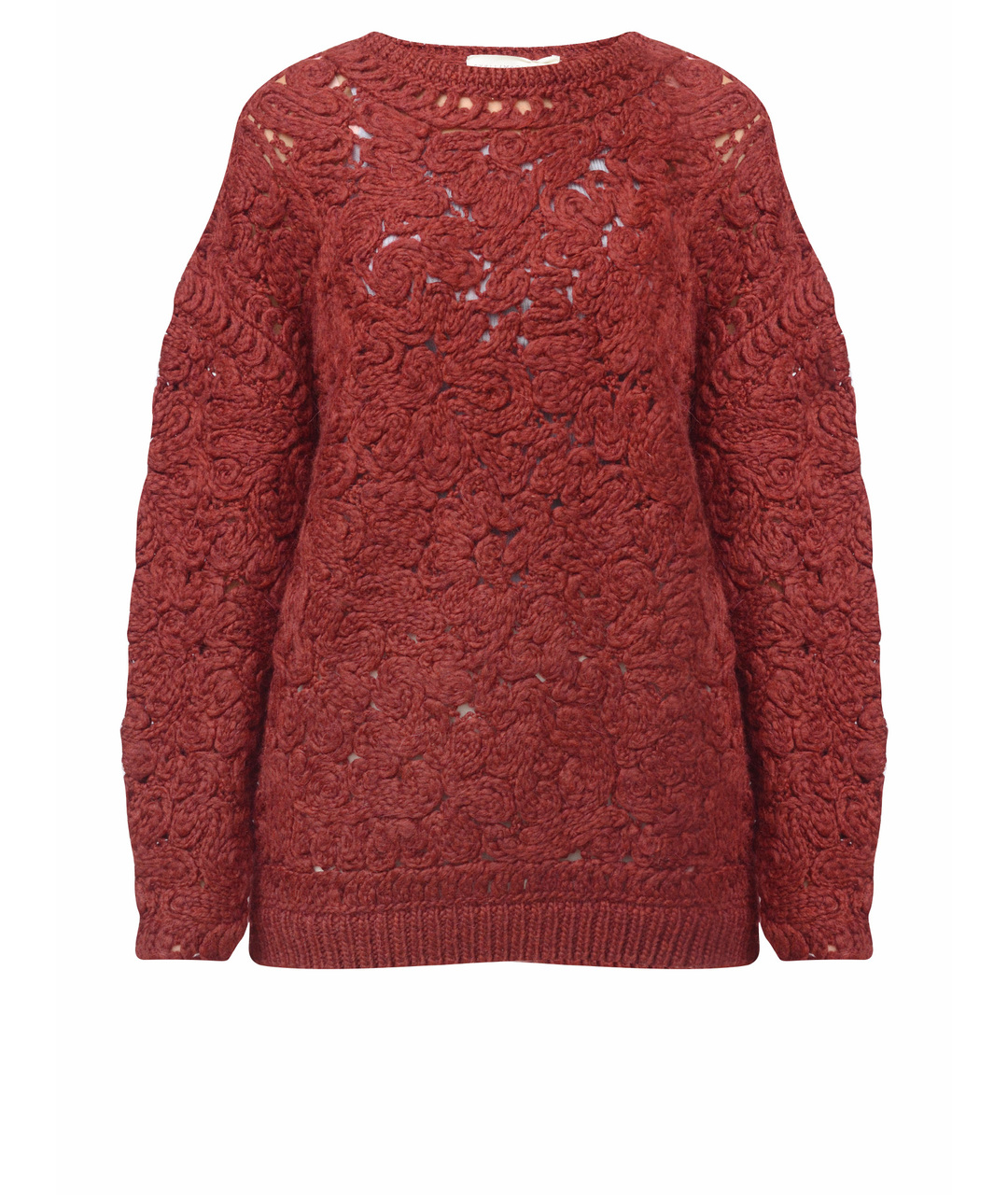 STELLA MCCARTNEY Бордовый шерстяной джемпер / свитер, фото 1