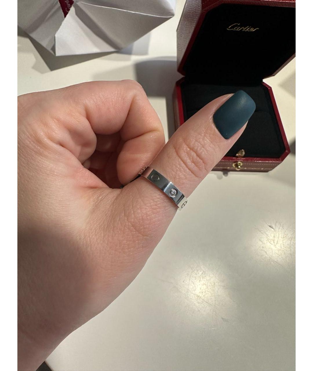 CARTIER Белое кольцо из белого золота, фото 3