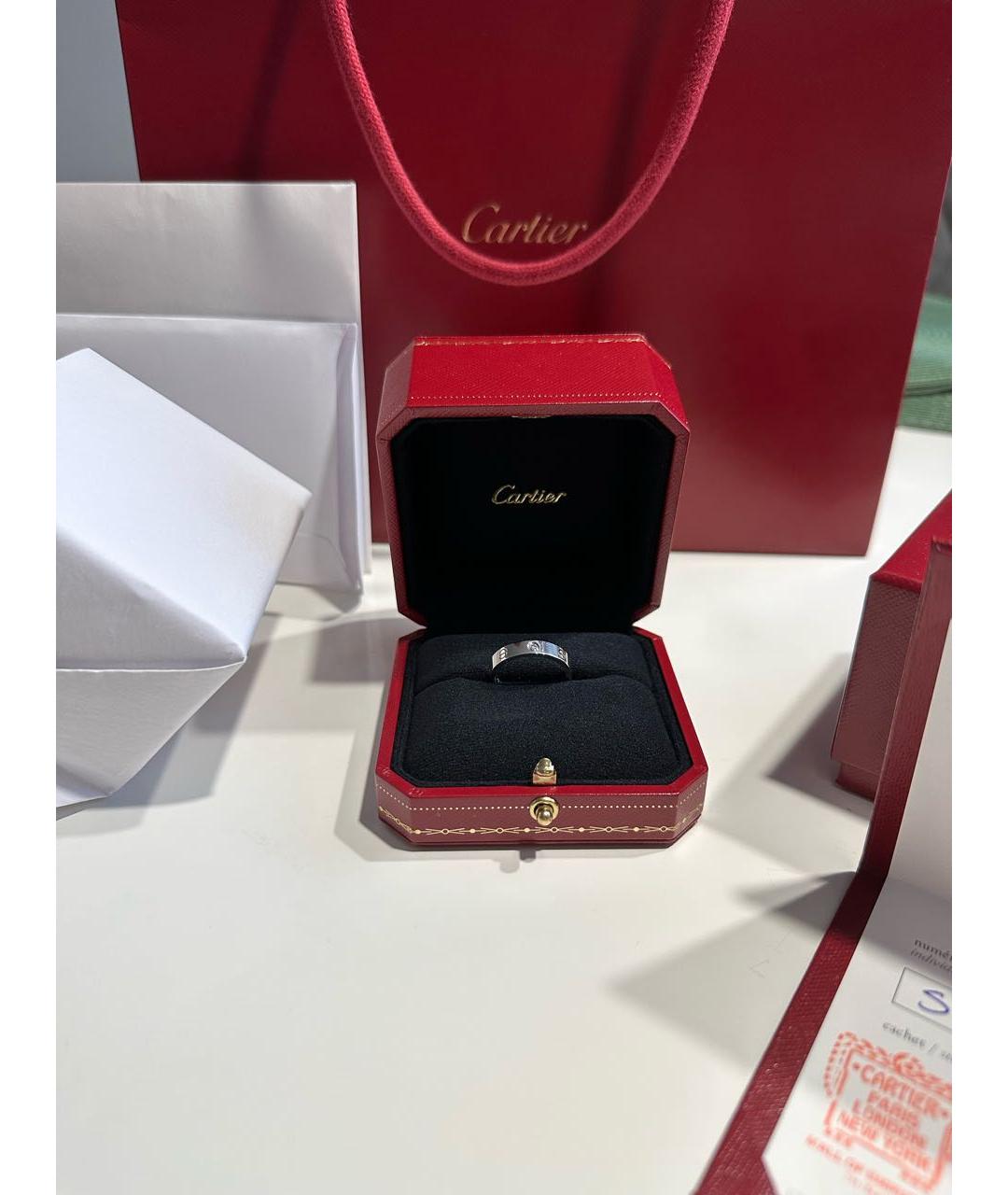 CARTIER Белое кольцо из белого золота, фото 8