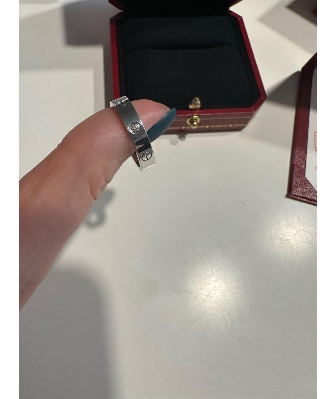 CARTIER Белое кольцо из белого золота, фото 4