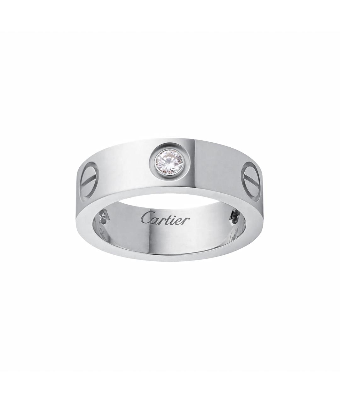 CARTIER Белое кольцо из белого золота, фото 1