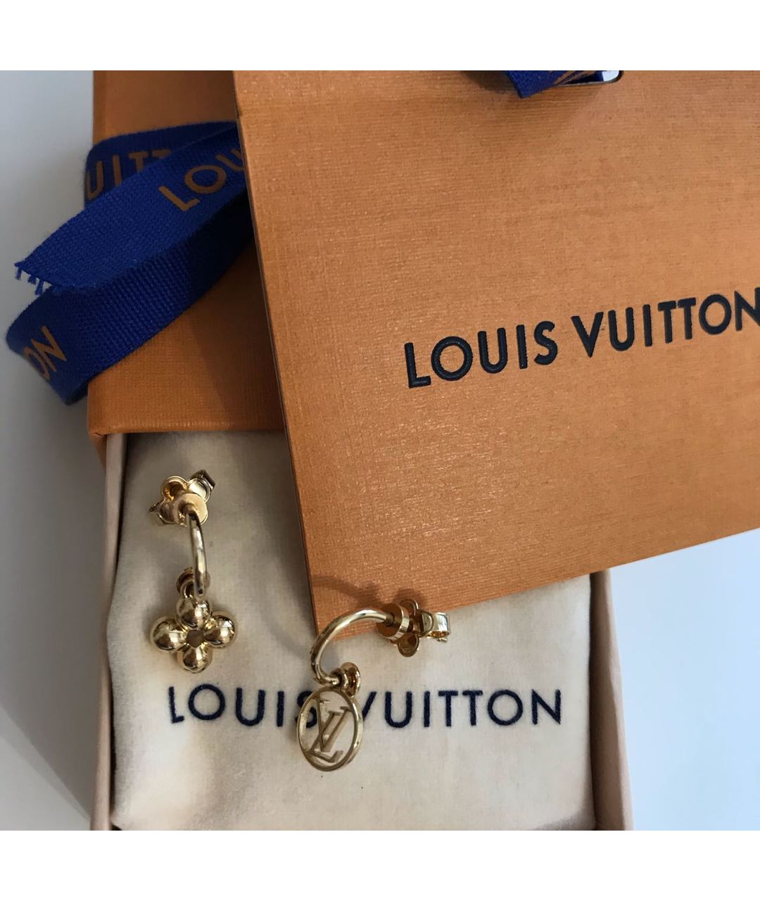 LOUIS VUITTON PRE-OWNED Золотые серьги, фото 4